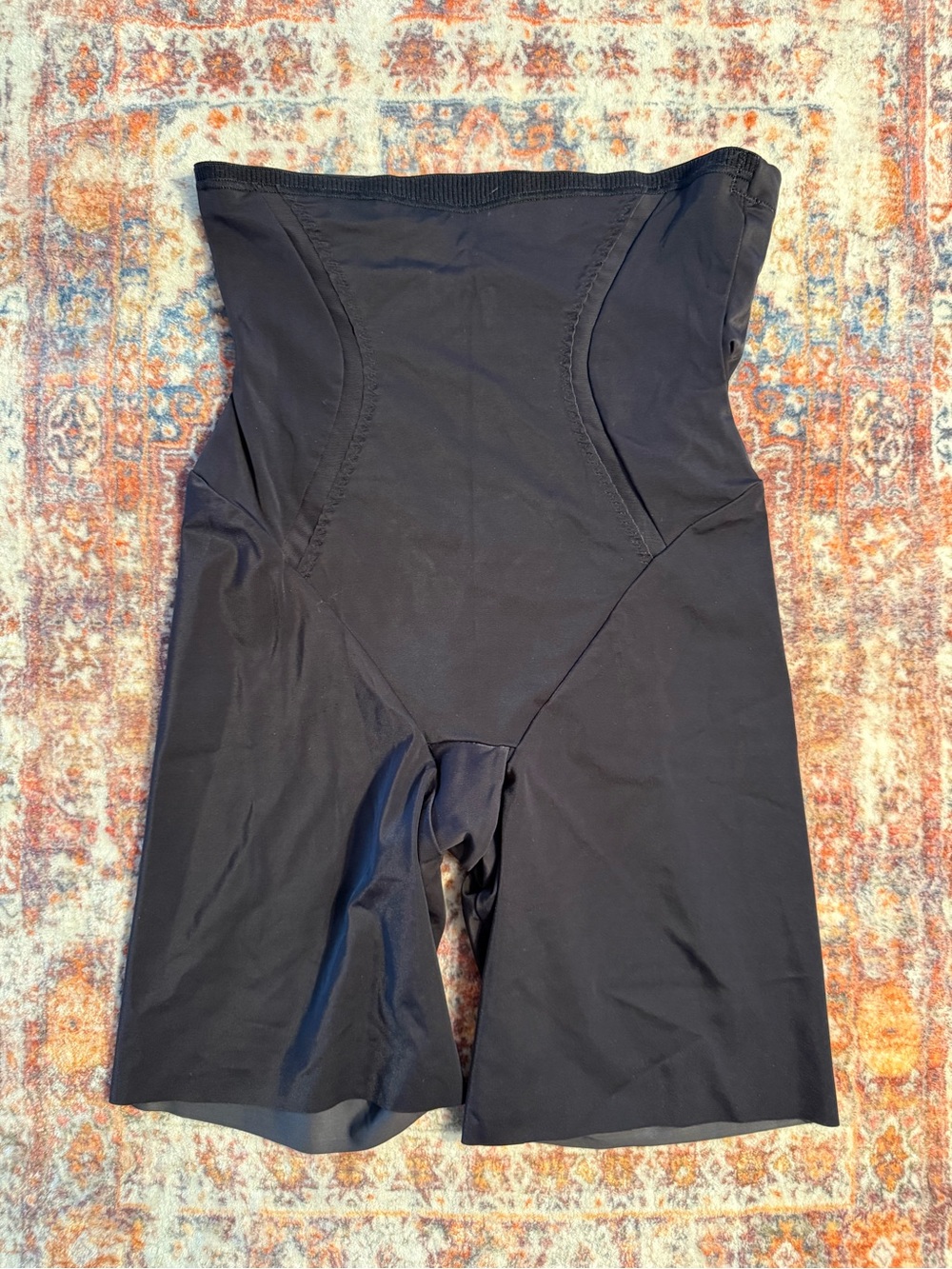 Maidenform Black High Waisted Shapewear Shorts Medium Smoothing Slip Shorts